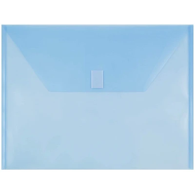 JAM Paper 9.75" x 13" Plastic Hook & Loop Closure Envelopes