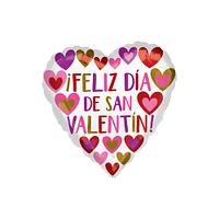 17" Feliz Dia de San Valentin! Mylar Balloon