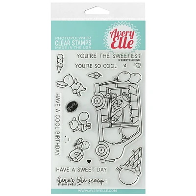 Avery Elle Sweet Day Clear Stamp Set
