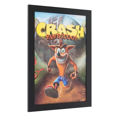 Crash Bandicoot Vintage Video Game Framed Wall Art