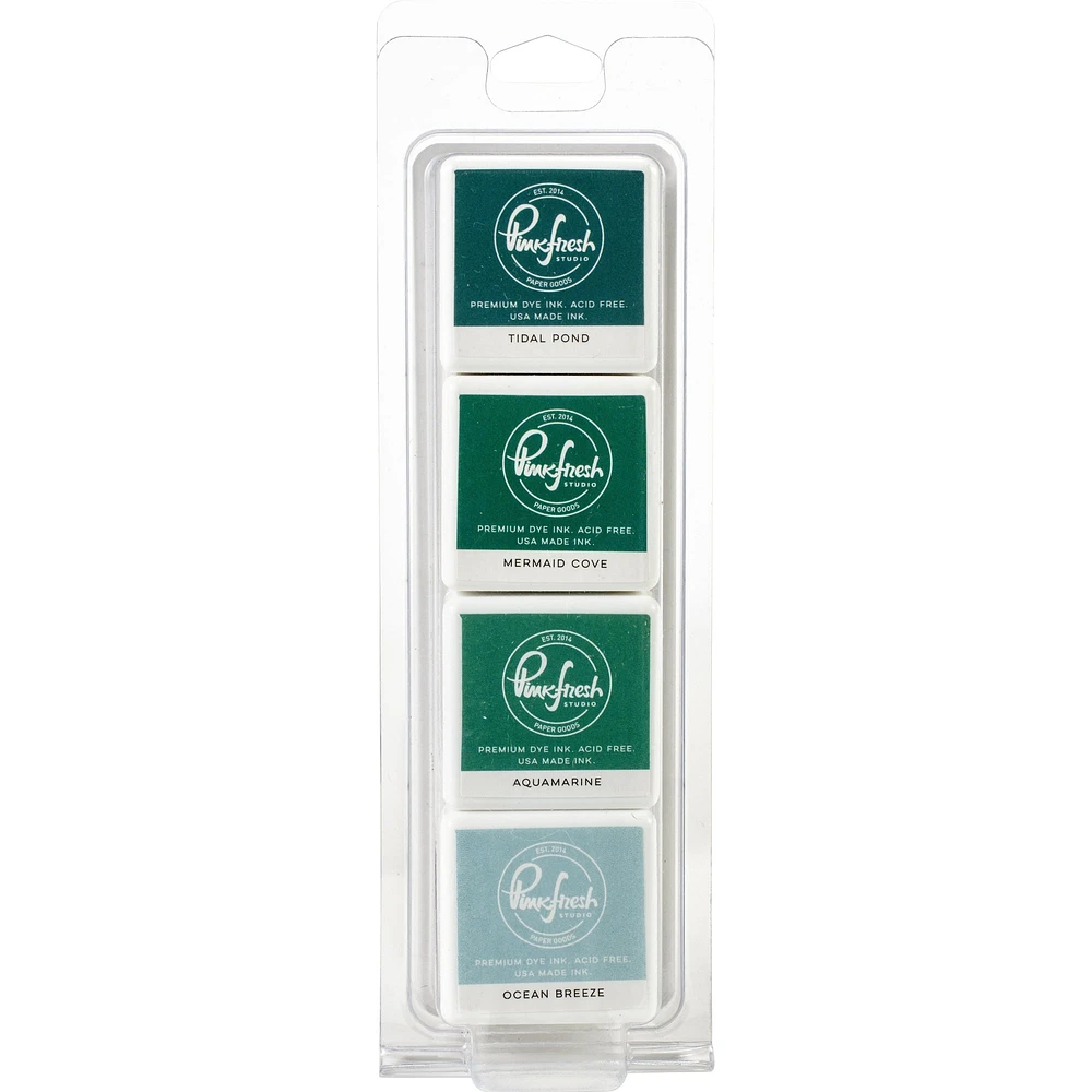 Pinkfresh Studio Island Oasis Premium Dye Cube Ink Pads Set