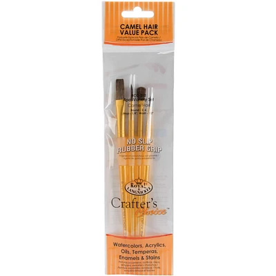 Royal & Langnickel® Crafter's Choice™ Camel Brush Set