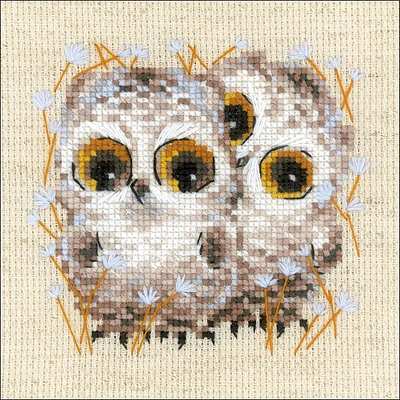RIOLIS Little Owls Counted Cross Stitch Kit