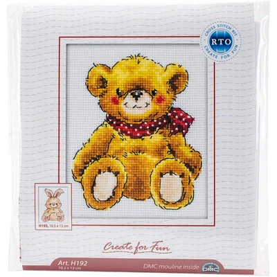 RTO Teddy Bear Counted Cross Stitch Kit