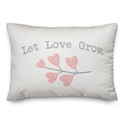 Let Love Grow Throw Pillow