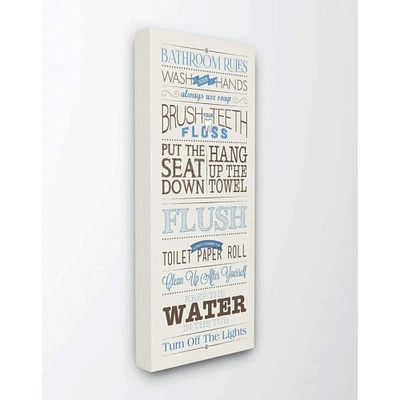 Stupell Industries Bathroom Rules Wall Accent