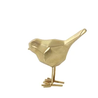 CosmoLiving by Cosmopolitan Gold Modern Bird Sculpture Set