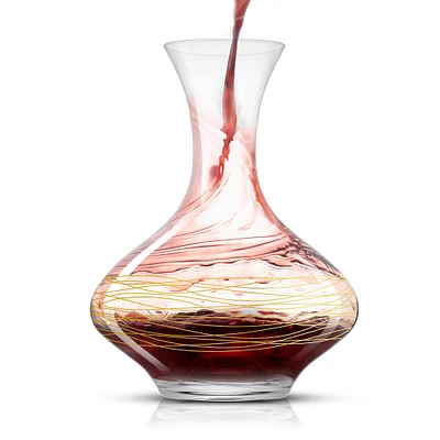 JoyJolt® Golden Royale 50oz. Crystal Wine Decanter