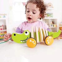 Hape Walk-A-Long Croc Wooden Toddler Pull Toy