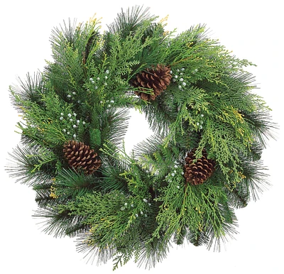 24" Pinecone & Berry Wreath