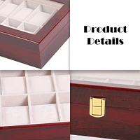 Cherry Red Deca Leather Watch Box
