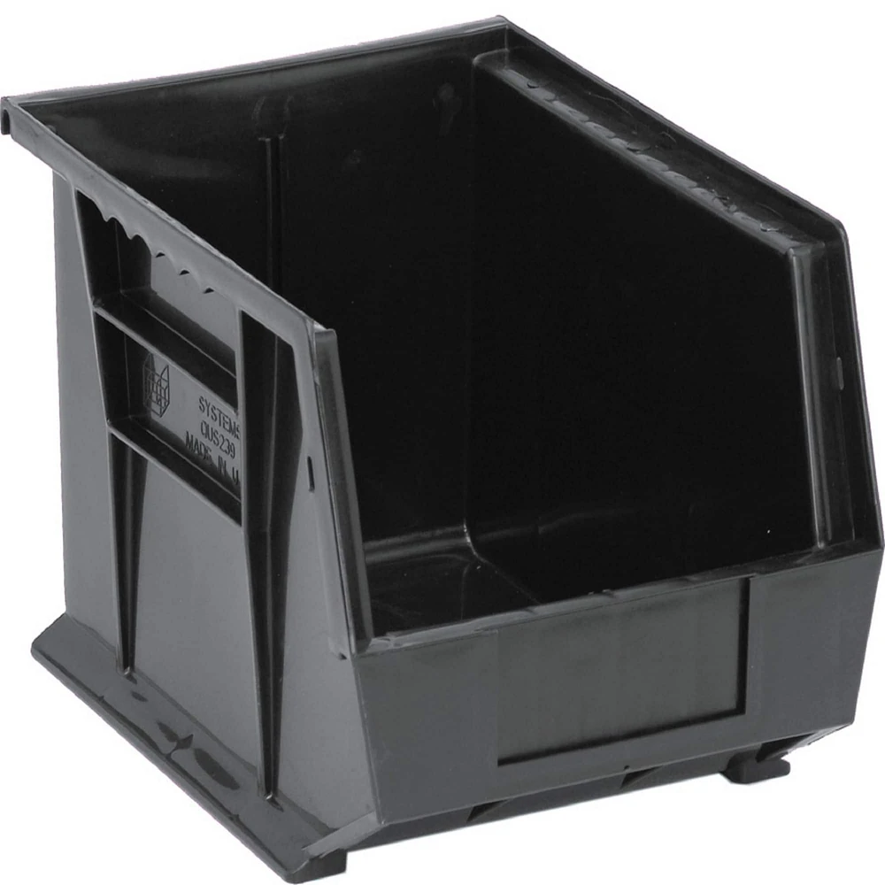 Quantum Storage Systems® Black 10.75" x 8.25" x 7" ULTRA Stack & Hang Bins, 6ct.