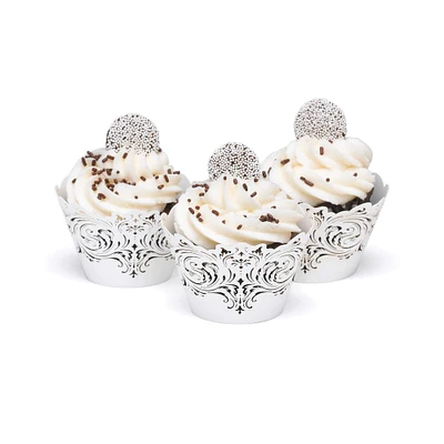 Hortense B. Hewitt Co. Damask & Filigree Cupcake Wrap