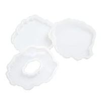 6 Packs: 3 ct. (18 total) Color Pour Resin Geode Coaster Mold