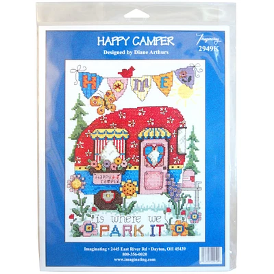 Imaginating Happy Camper Counted Cross Stitch Kit