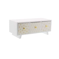 Gold Contemporary 3-Drawer Jewelry Box