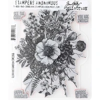 Stampers Anonymous Tim Holtz® Glorious Garden Cling Stamp Set