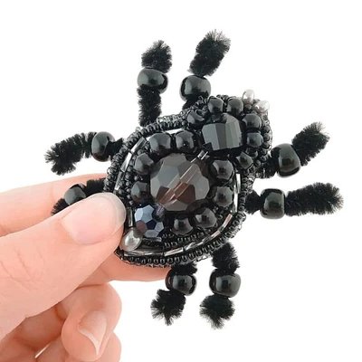 Crystal Art Beadwork Kit For Creating Broоch Spider
