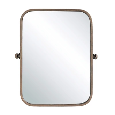 24'' Metal Framed Pivoting Wall Mirror