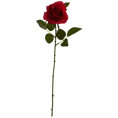Red Rose Flower Stem, 24ct.
