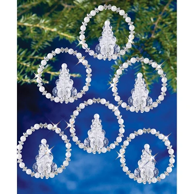 The Beadery® Christmas Tree Wreath Holiday Beaded Ornament Kit