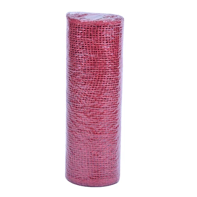 10" Red Poly Burlap Mesh by Celebrate It™