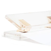 U Brands® Gold & Clear Acrylic 3-Hole Punch