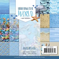 Find It Trading Amy Design Paper Pack 6"X6" 23/Pkg-Underwater World, Double-Sided