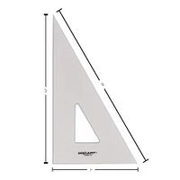 Pro Art® 12" Smoke 30/60 Triangle With Ink Edge & Finger Lift