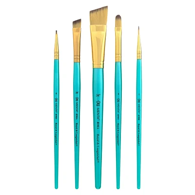 12 Packs: 5 ct. (60 total) Menta™ Synthetic Blend Acrylic Variety Brush Set