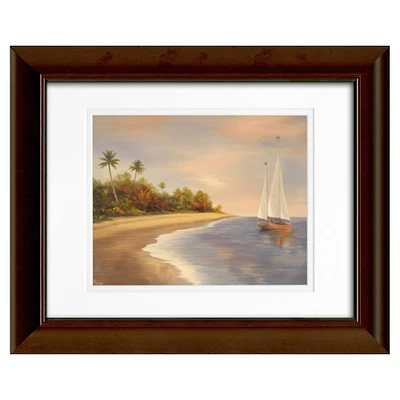 Timeless Frames® Tropical Beach Sailboat Framed Wall Art