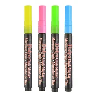 Marvy® Uchida Bistro Fine Tip Fluorescent 4 Color Chalk Marker Set