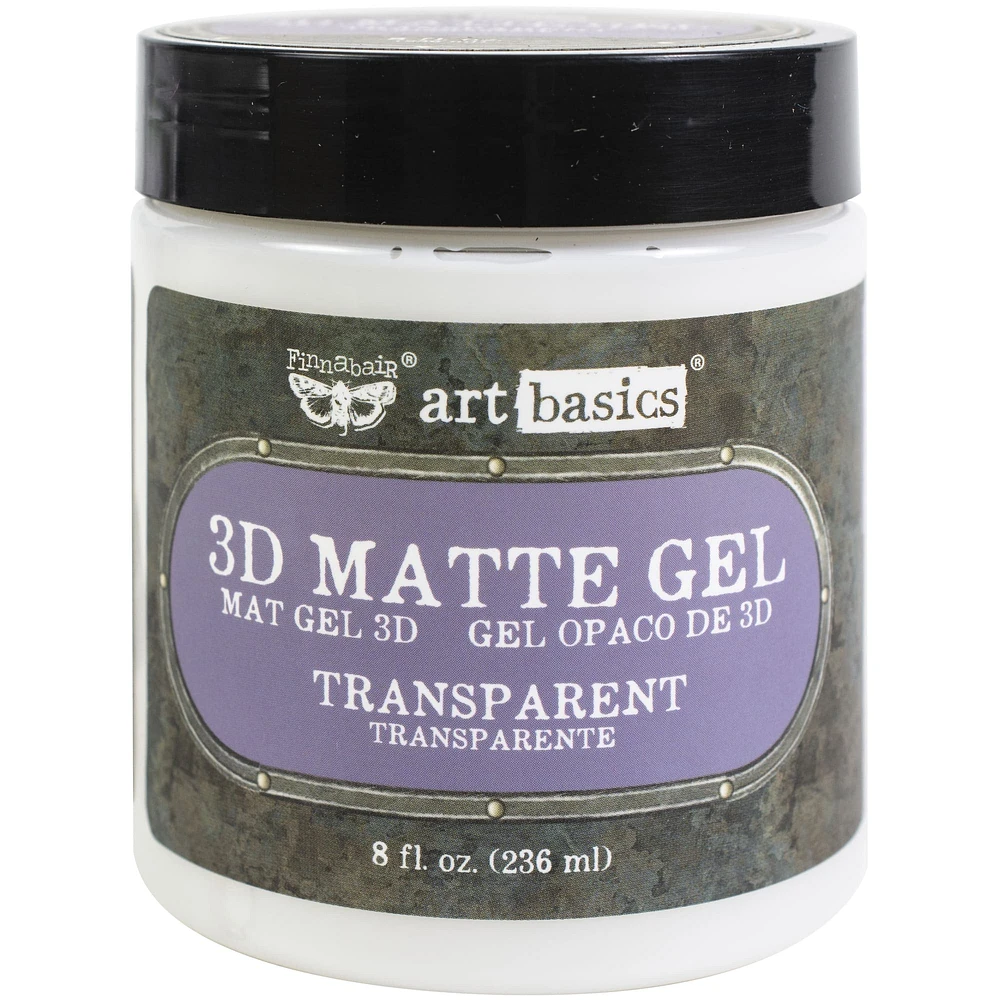 Finnabair® Art Basics Transparent 3D Matte Gel, 8.5oz.