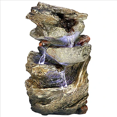 Design Toscano Glacier Peak Cascading Garden Fountain