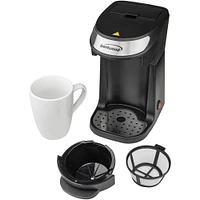 Brentwood Black Single-Serve Coffee Maker with Mug