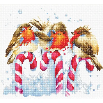 Luca-S Christmas Birds Counted Cross Stitch Kit