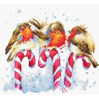 Luca-S Christmas Birds Counted Cross Stitch Kit