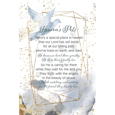 Heaven's Pets Inspirational Wood Plaque