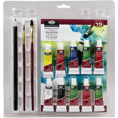 Royal & Langnickel® Essentials™ 15 Piece Watercolor Art Set