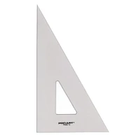 Pro Art® 12" Smoke 30/60 Triangle With Ink Edge & Finger Lift