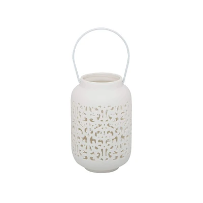 Flora Bunda® 7.5" Celtic Knot LED Ceramic Lantern