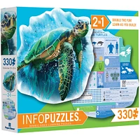 Paper House® InfoPuzzles™ Sea Turtle 330 Piece Jigsaw Puzzle