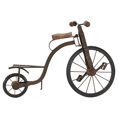 14" Brown Metal Vintage Bicycle