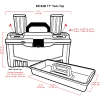 ArtBin® Twin Top Storage Box