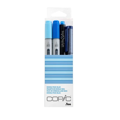8 Pack: Copic® Blue Marker Doodle Pack