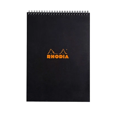 Rhodia® Black Lined Wire-Bound Sketchbook, 8.25" x 11.75"