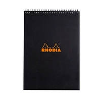 Rhodia® Black Lined Wire-Bound Sketchbook, 8.25" x 11.75"