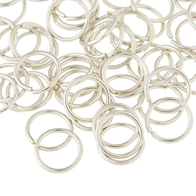 12 Pack: Rhodium Jump Rings