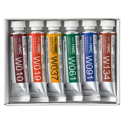 6 Pack: Holbein Artist® 6-Color Watercolor Set