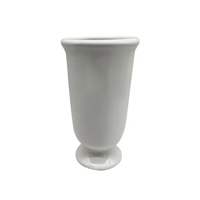 8 Pack: 10" White Ceramic Vase by Ashland®
